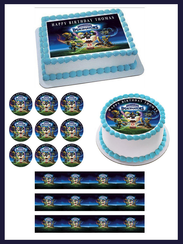 Skylanders Imaginators - Edible Cake Topper OR Cupcake Topper, Decor
