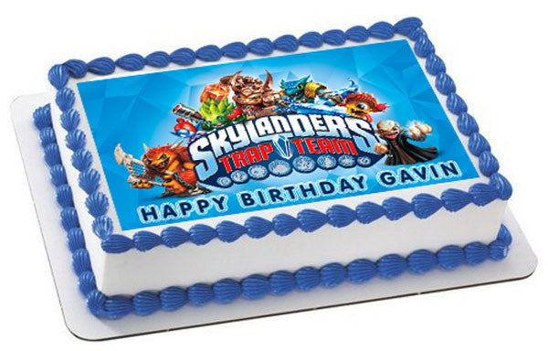 Skylanders Trap Team - Edible Cake Topper OR Cupcake Topper, Decor