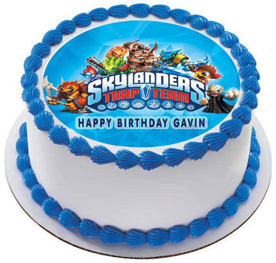 Skylanders Trap Team - Edible Cake Topper OR Cupcake Topper, Decor