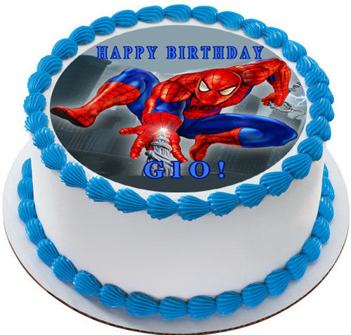 SPIDERMAN - Edible Cake Topper OR Cupcake Topper, Decor