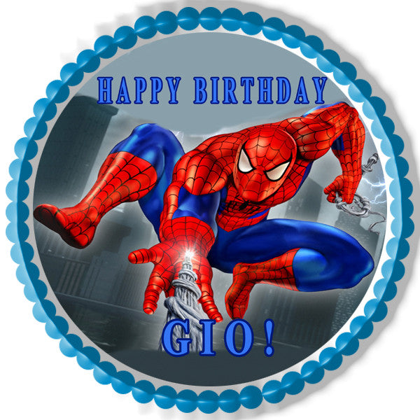 SPIDERMAN - Edible Cake Topper OR Cupcake Topper, Decor