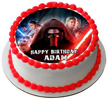Star Wars 7 Force Awakens (Nr3) - Edible Cake Topper OR Cupcake Topper, Decor