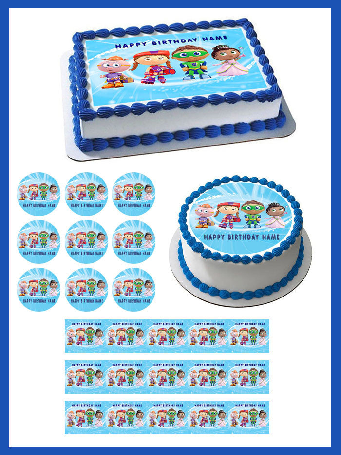 SUPER WHY (Nr2) - Edible Cake Topper OR Cupcake Topper, Decor