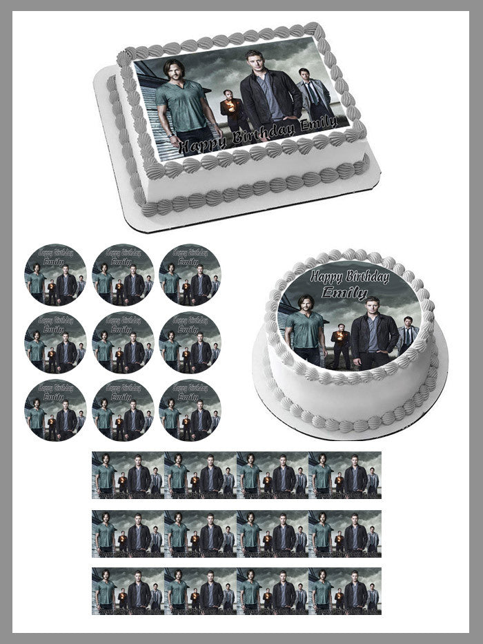 Supernatural - Edible Cake Topper OR Cupcake Topper, Decor
