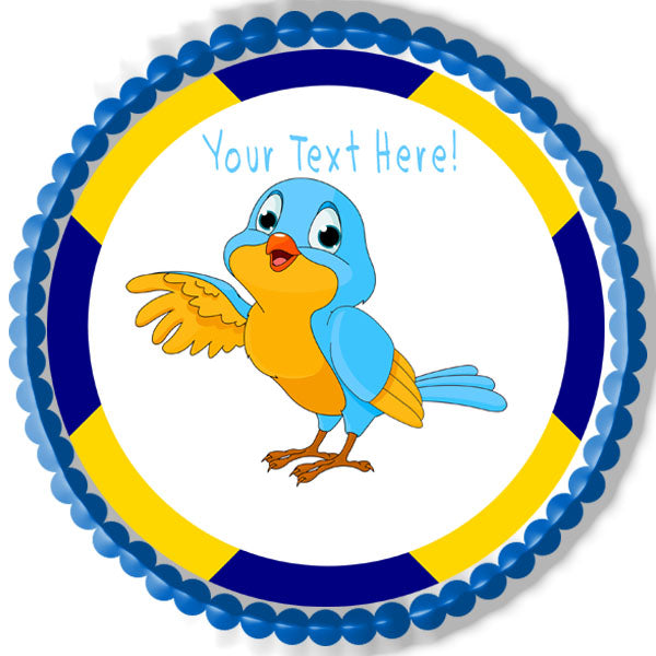 Talking Bird - Edible Cake Topper, Cupcake Toppers, Strips