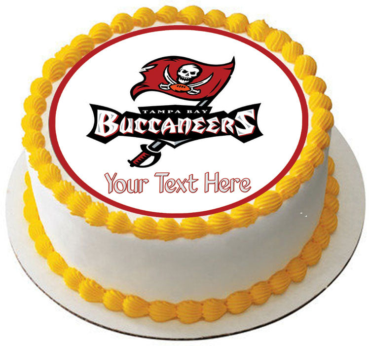 Tampa Bay Buccaneers - Edible Cake Topper OR Cupcake Topper, Decor