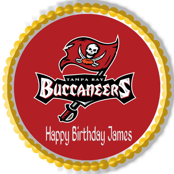 Tampa Bay Buccaneers (Nr2) - Edible Cake Topper OR Cupcake Topper, Decor