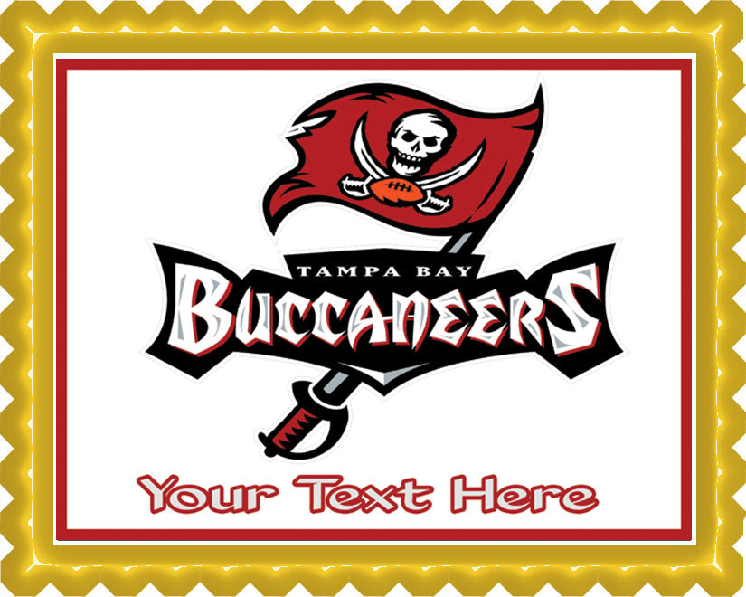 Tampa Bay Buccaneers - Edible Cake Topper OR Cupcake Topper, Decor