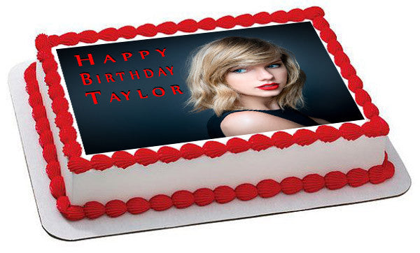 Taylor Swift - Edible Cake Topper OR Cupcake Topper, Decor