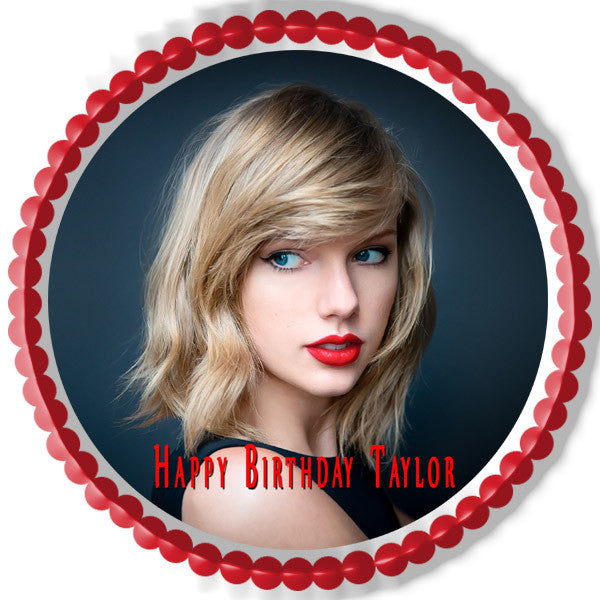 Taylor Swift - Edible Cake Topper OR Cupcake Topper, Decor