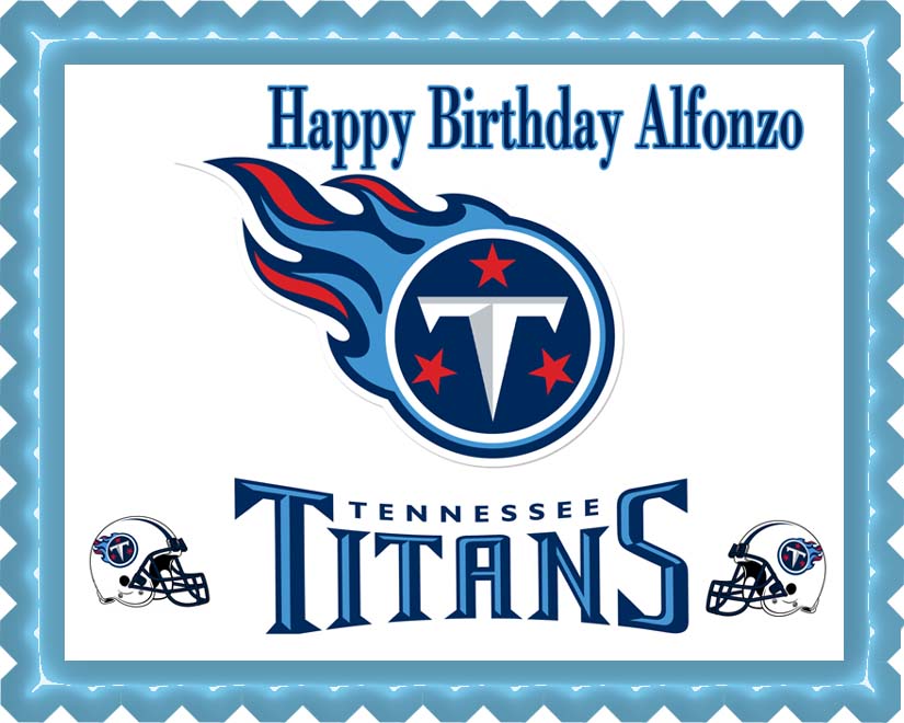 Tennessee Titans - Edible Cake Topper OR Cupcake Topper, Decor