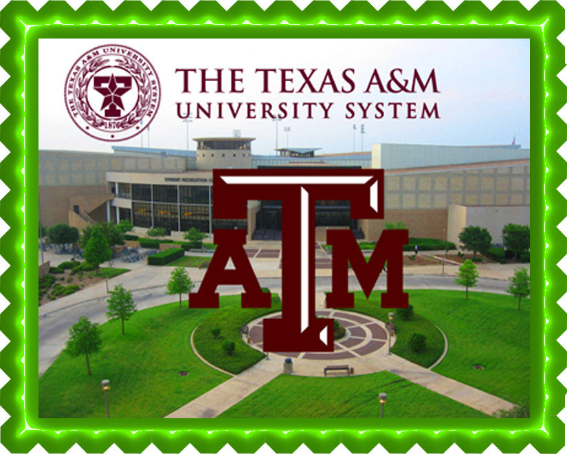 Texas A&M University 2 Edible Birthday Cake Topper OR Cupcake Topper, Decor - Edible Prints On Cake (Edible Cake &Cupcake Topper)