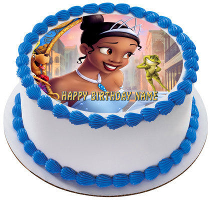 THE PRINCESS AND THE FROG - Edible Cake Topper OR Cupcake Topper, Decor