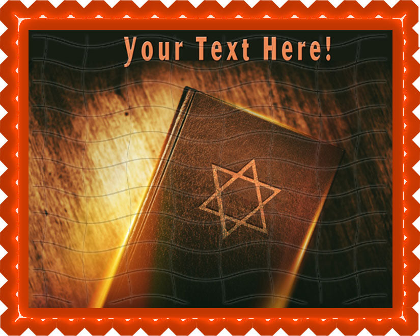 The Book of Judaism - Edible Cake Topper, Cupcake Toppers, Strips