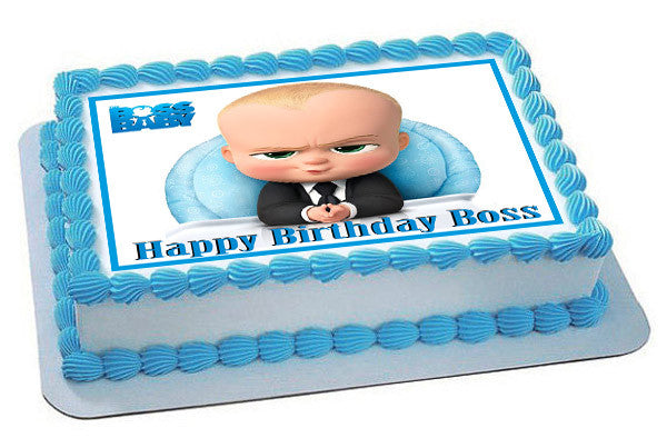The Boss Baby - Edible Birthday Cake Topper OR Cupcake Topper, Decor
