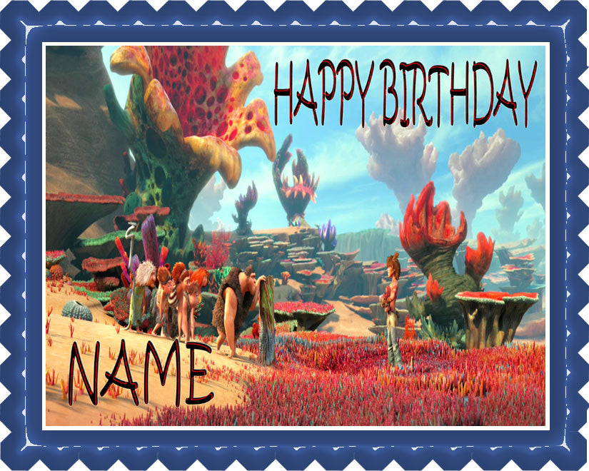 THE CROODS - Edible Cake Topper OR Cupcake Topper, Decor