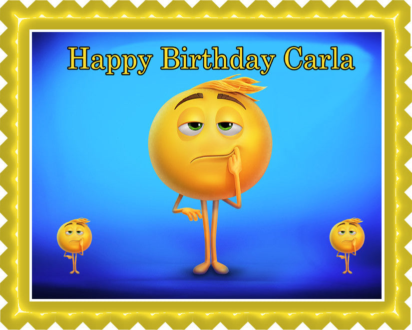 The Emoji Movie - Edible Cake Topper OR Cupcake Topper, Decor
