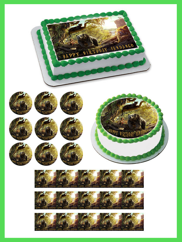 The Jungle Book Movie 1 Edible Birthday Cake Topper OR Cupcake Topper, Decor - Edible Prints On Cake (Edible Cake &Cupcake Topper)