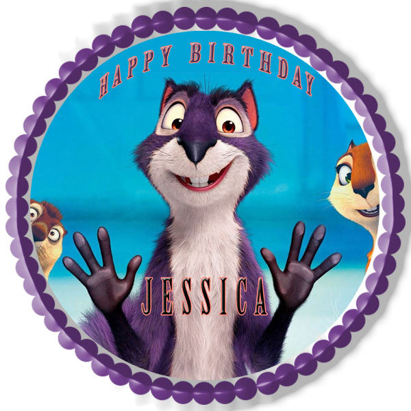 The Nut Job Movie - Edible Cake Topper OR Cupcake Topper, Decor