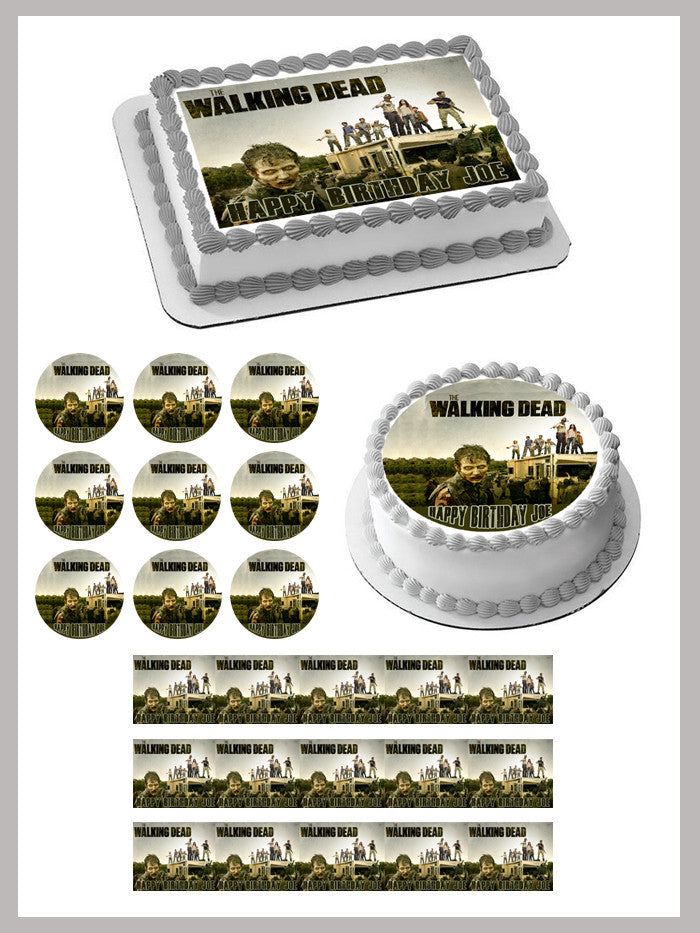 The Walking Dead (Nr3) - Edible Cake Topper OR Cupcake Topper, Decor