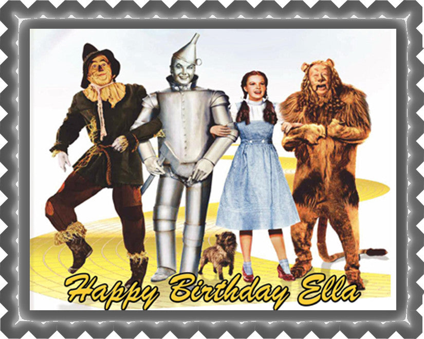 The Wizard of Oz Edible Birthday Cake Topper OR Cupcake Topper, Decor - Edible Prints On Cake (Edible Cake &Cupcake Topper)