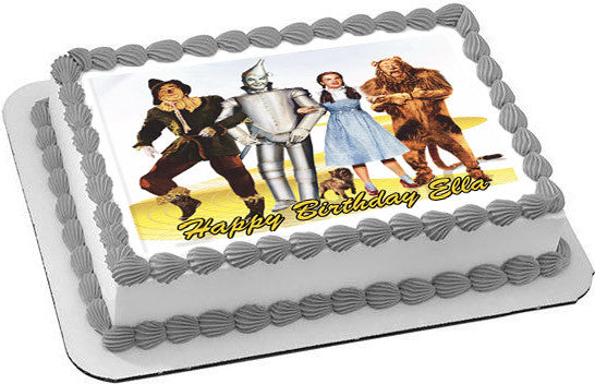 The Wizard of Oz Edible Birthday Cake Topper OR Cupcake Topper, Decor - Edible Prints On Cake (Edible Cake &Cupcake Topper)