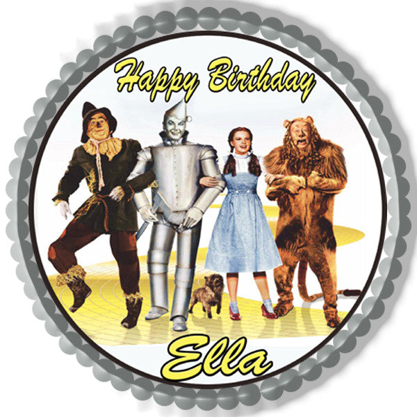 The Wizard of Oz Edible Birthday Cake Topper OR Cupcake Topper, Decor - Edible Prints On Cake (Edible Cake &Cupcake Topper)