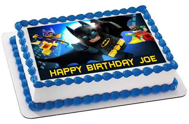 The lego batman movie (Nr2) - Edible Cake Topper OR Cupcake Topper