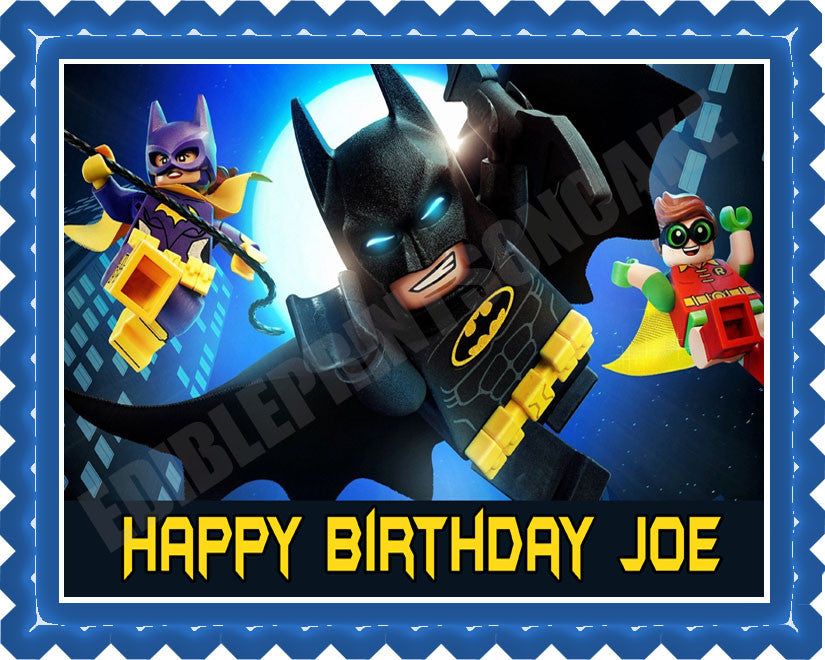 The lego batman movie (Nr2) - Edible Cake Topper OR Cupcake Topper