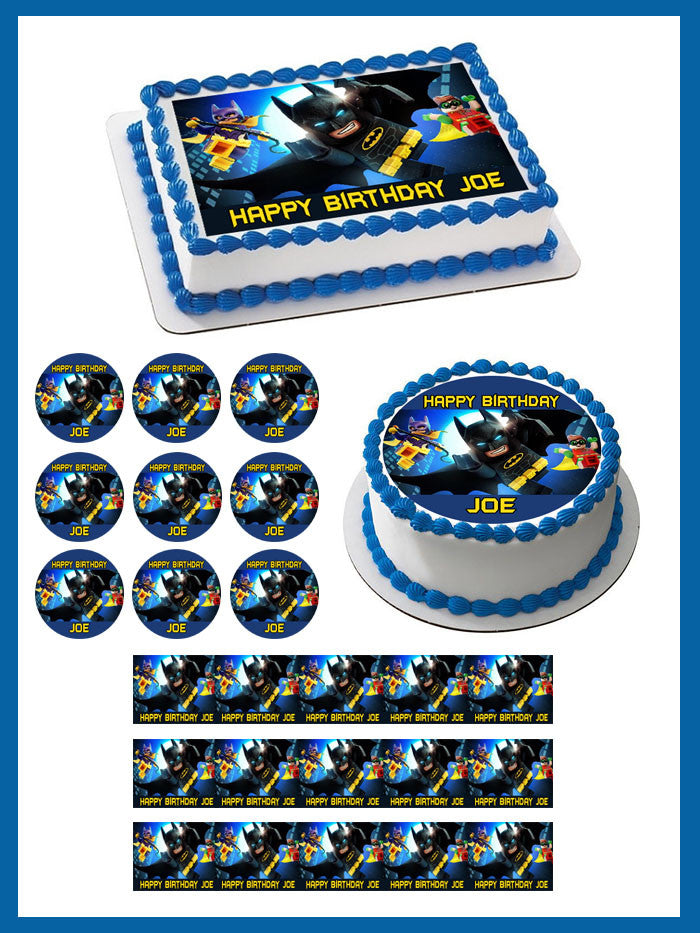 The lego batman movie (Nr2) - Edible Cake Topper OR Cupcake Topper