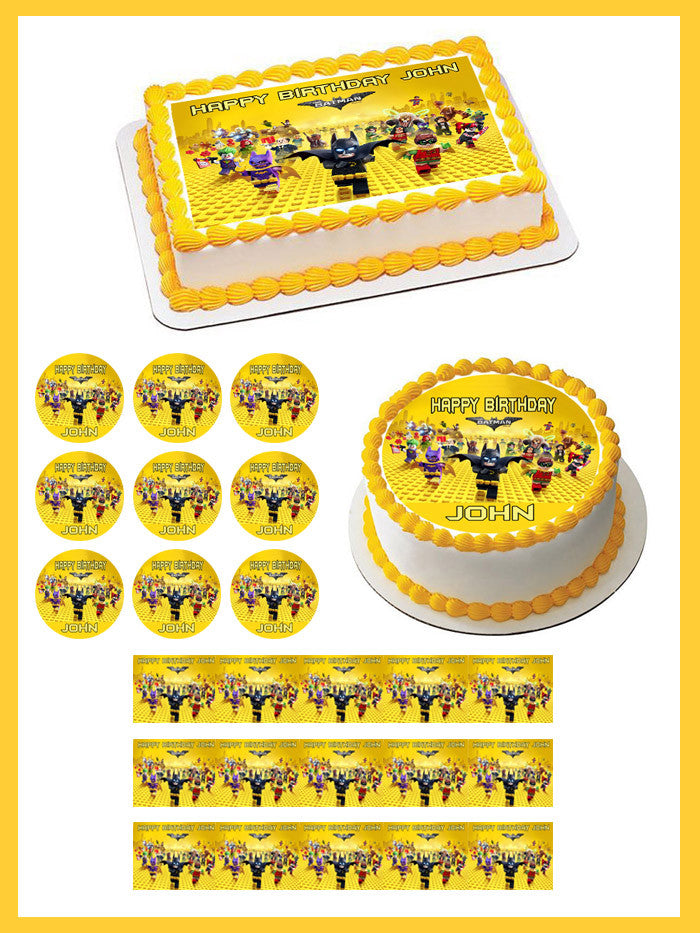 The lego batman movie - Edible Cake Topper OR Cupcake Topper