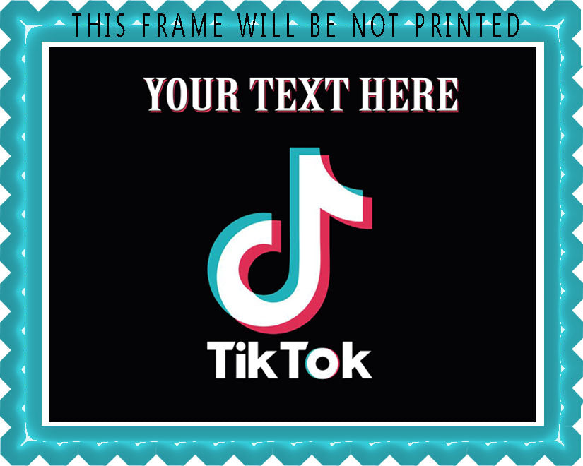 Tic Toc - Edible Cake Topper, Cupcake Toppers, Strips