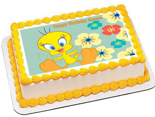 Tweety Bird - Edible Cake Topper OR Cupcake Topper, Decor