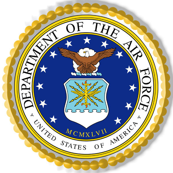 US Air Force - Edible Cake Topper OR Cupcake Topper, Decor