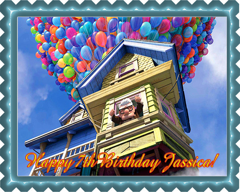 Up - Edible Cake Topper OR Cupcake Topper, Decor