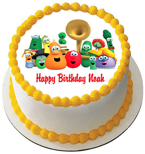VEGGIE TALES Characters - Edible Cake Topper OR Cupcake Topper, Decor