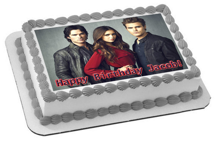 VAMPIRE DIARIES - Edible Cake Topper OR Cupcake Topper, Decor