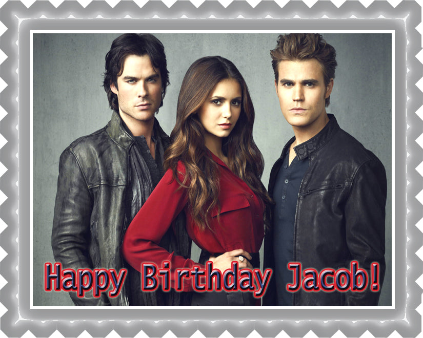 VAMPIRE DIARIES - Edible Cake Topper OR Cupcake Topper, Decor