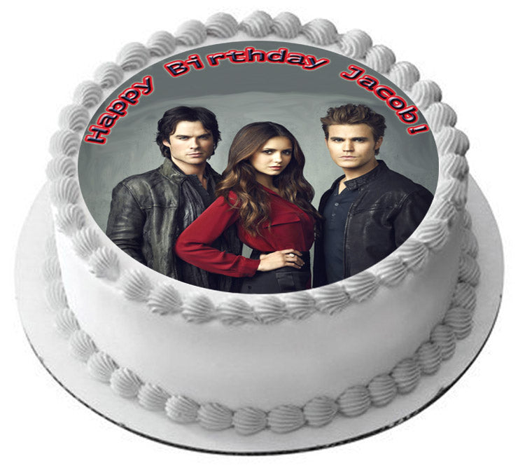VAMPIRE DIARIES - Edible Cake Topper OR Cupcake Topper, Decor