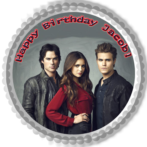 VAMPIRE DIARIES - Edible Cake Topper OR Cupcake Topper, Decor