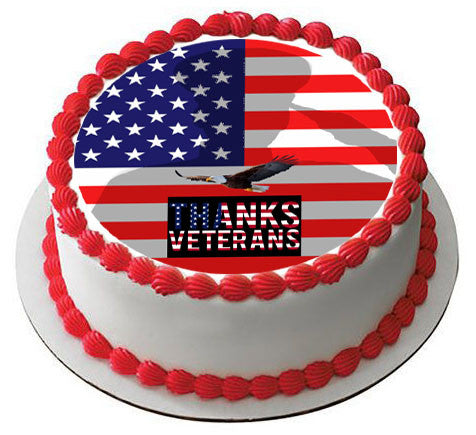 Veterans Day (Nr2) - Edible Birthday Cake Topper OR Cupcake Topper, Decor