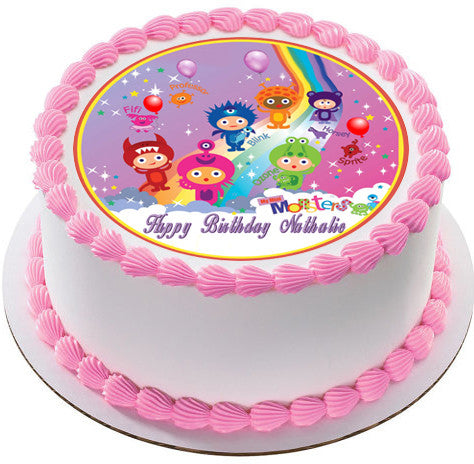 Mini Monster 2 Edible Birthday Cake Topper OR Cupcake Topper, Decor - Edible Prints On Cake (Edible Cake &Cupcake Topper)