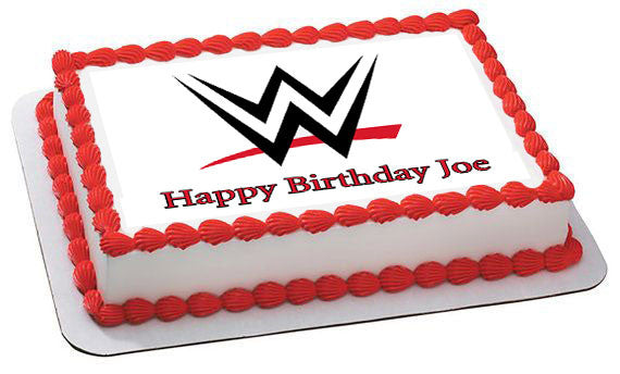 WWE Edible Birthday Cake Topper OR Cupcake Topper, Decor