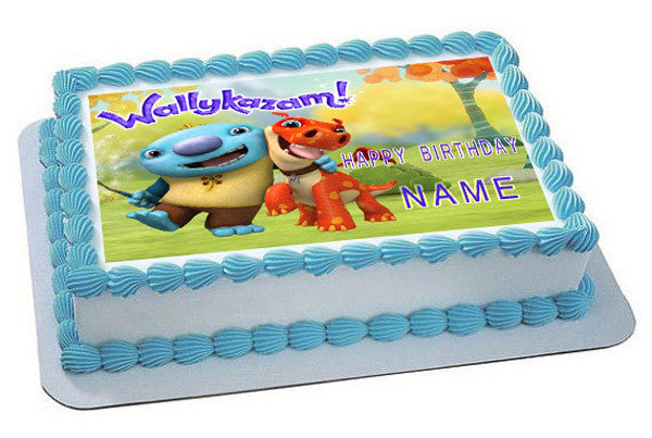 Wallykazam Edible Birthday Cake Topper OR Cupcake Topper, Decor