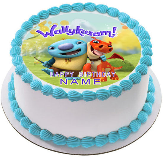 Wallykazam Edible Birthday Cake Topper OR Cupcake Topper, Decor