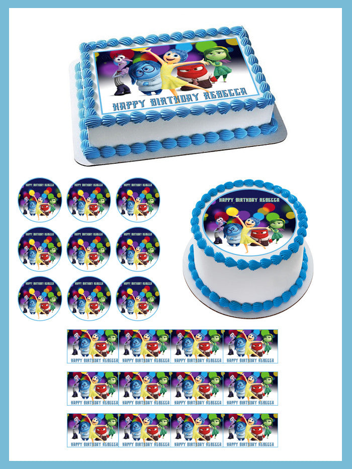 Inside Out Anger 2 Edible Birthday Cake Topper OR Cupcake Topper, Decor - Edible Prints On Cake (Edible Cake &Cupcake Topper)