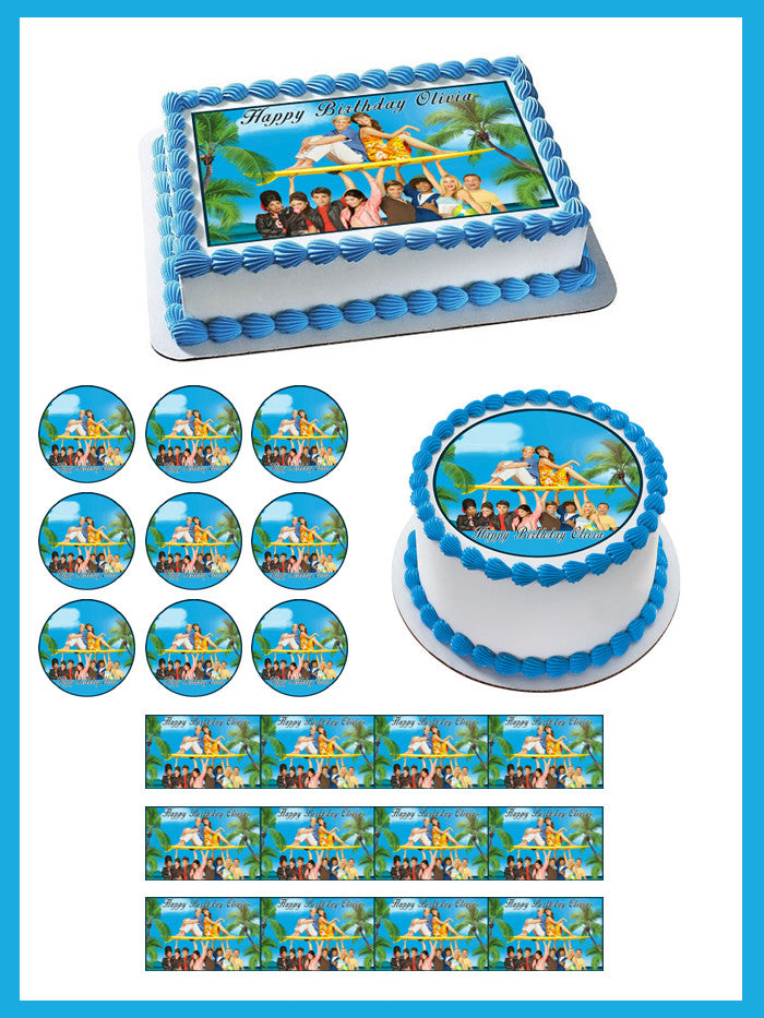 Teen Beach Movie 2 Edible Birthday Cake Topper OR Cupcake Topper, Decor - Edible Prints On Cake (Edible Cake &Cupcake Topper)
