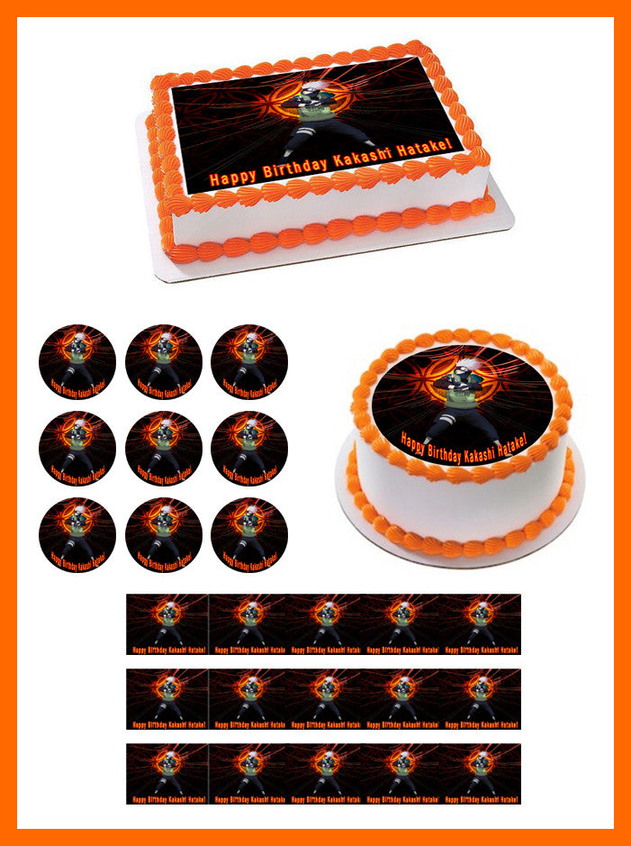 NARUTO 1 Edible Birthday Cake Topper OR Cupcake Topper, Decor - Edible Prints On Cake (Edible Cake &Cupcake Topper)