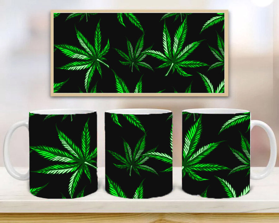 Weed Leaf Mugs, Coffee Mug, Birthday Gift, Custom Mug Gift for Mom, Anniversary Gift for Her/Him, Valentine's day gifts