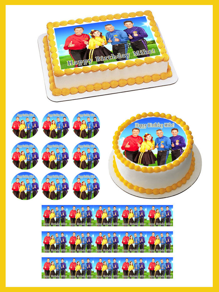 WIGGLES NEW - Edible Cake Topper OR Cupcake Topper, Decor